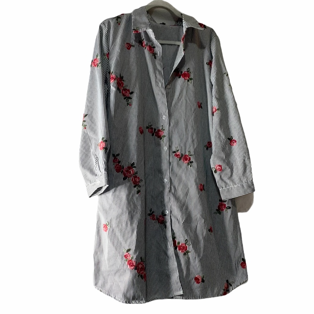 Long sleeve shirt dress